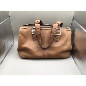 COACH Legacy 9545 Vintage Camel Tan Leather Tote Bag Satchel